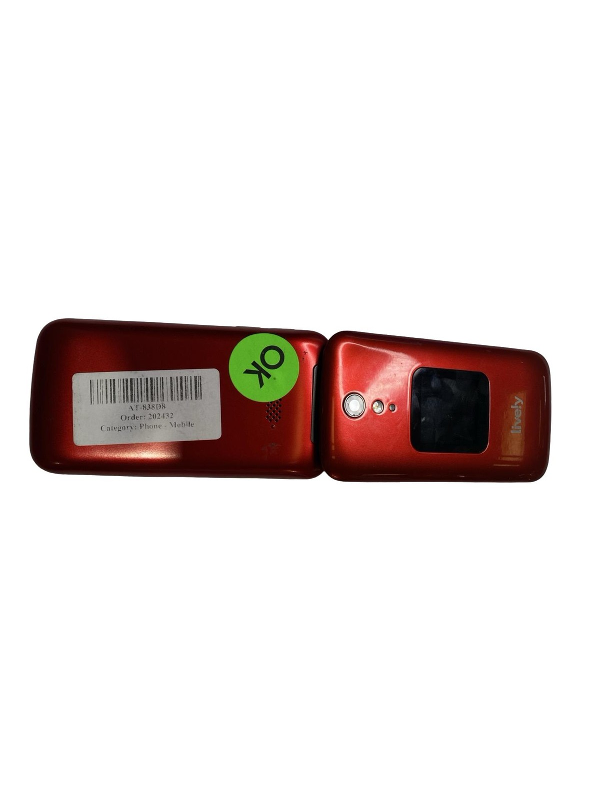 Alcatel lively 4053S Flip Phone Battery Inc RED Grade C No Adaptor