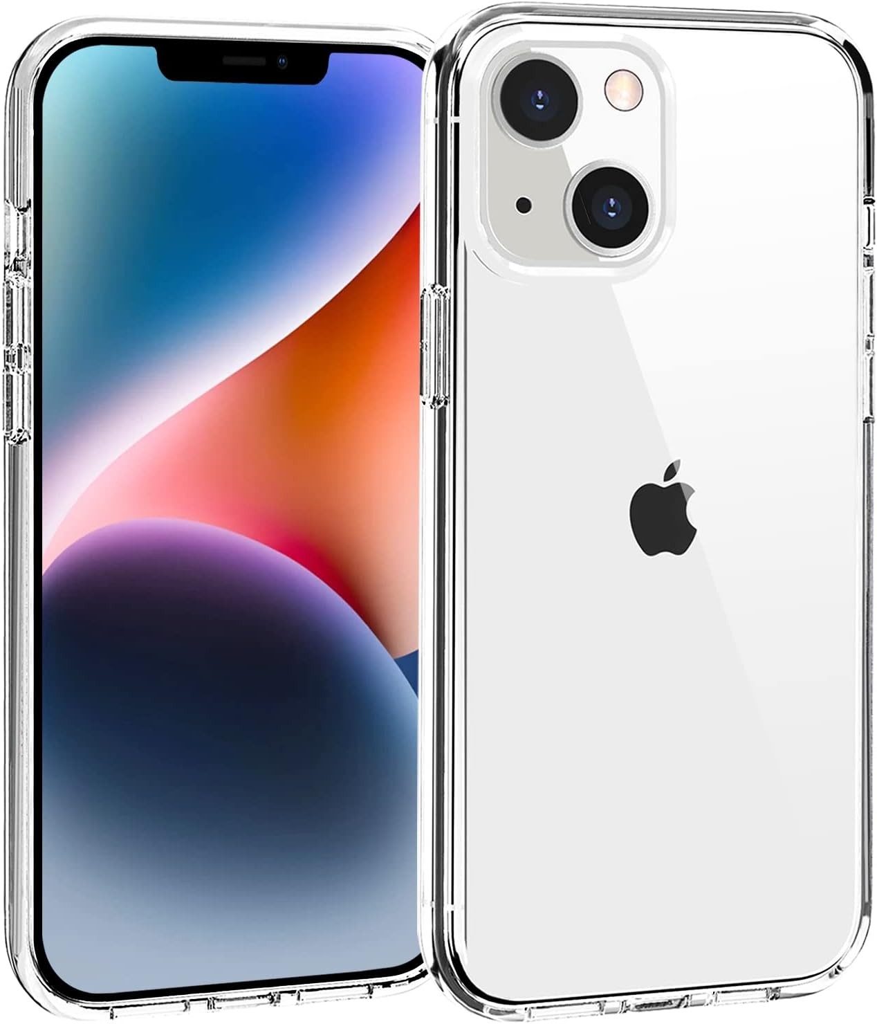 Clear Shockproof Protective Bumper Case for iPhone 13 & iPhone 14 6.1 Inch