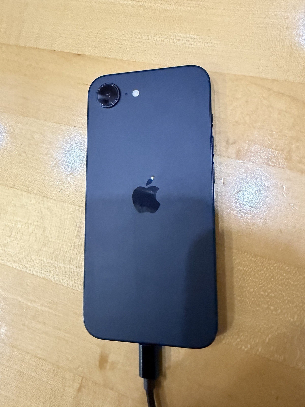 For Parts Apple iPhone 16e, Unlocked, Black, 128 GB, Glass Crack Front