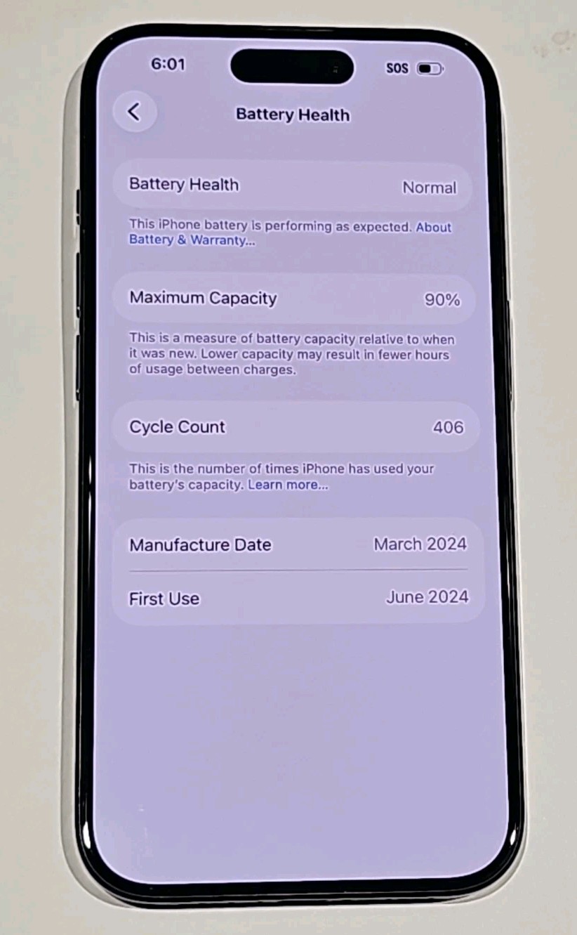 Apple iPhone 15 Pro 256GB Unlocked – DEFECTIVE Charging Port – For PARTS!!