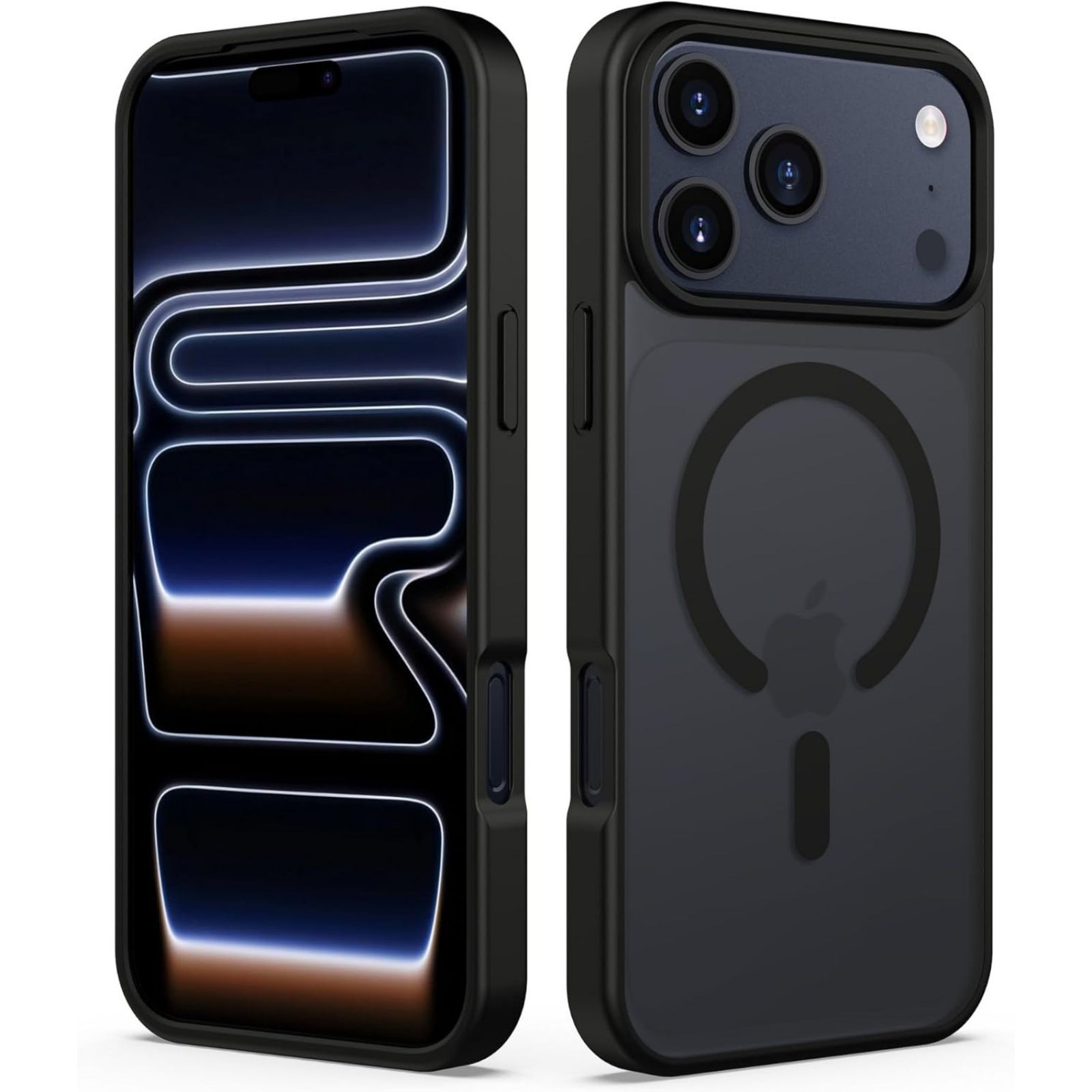 Magnetic for iPhone 17 Pro Max Case Translucent Matte Shockproof Phone Cover, Bl