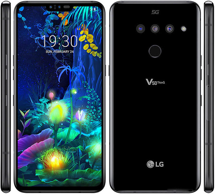 LG V50 ThinQ 5G LM-V500N (Korea) LM-V450PM (Sprint) 6.4″ Android Phone 16MP