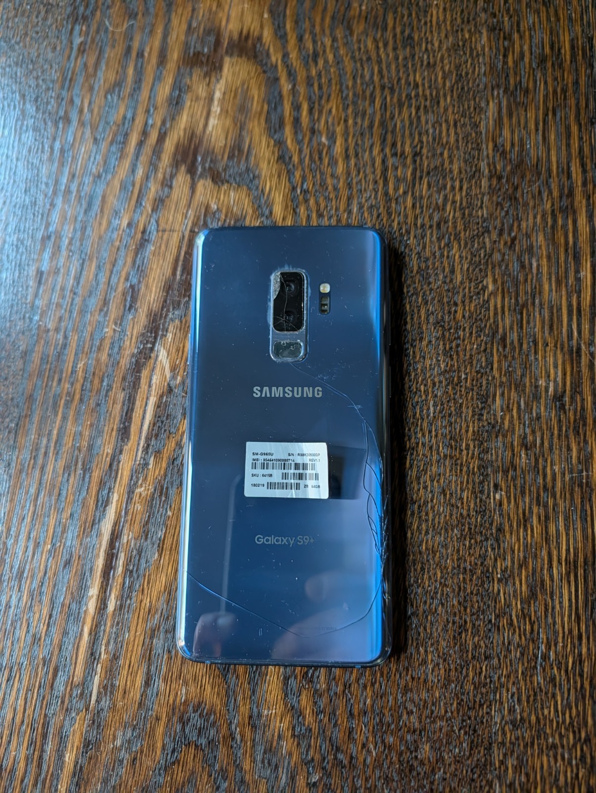 Samsung Galaxy S9 Plus – 64 GB – Blue – Unlocked