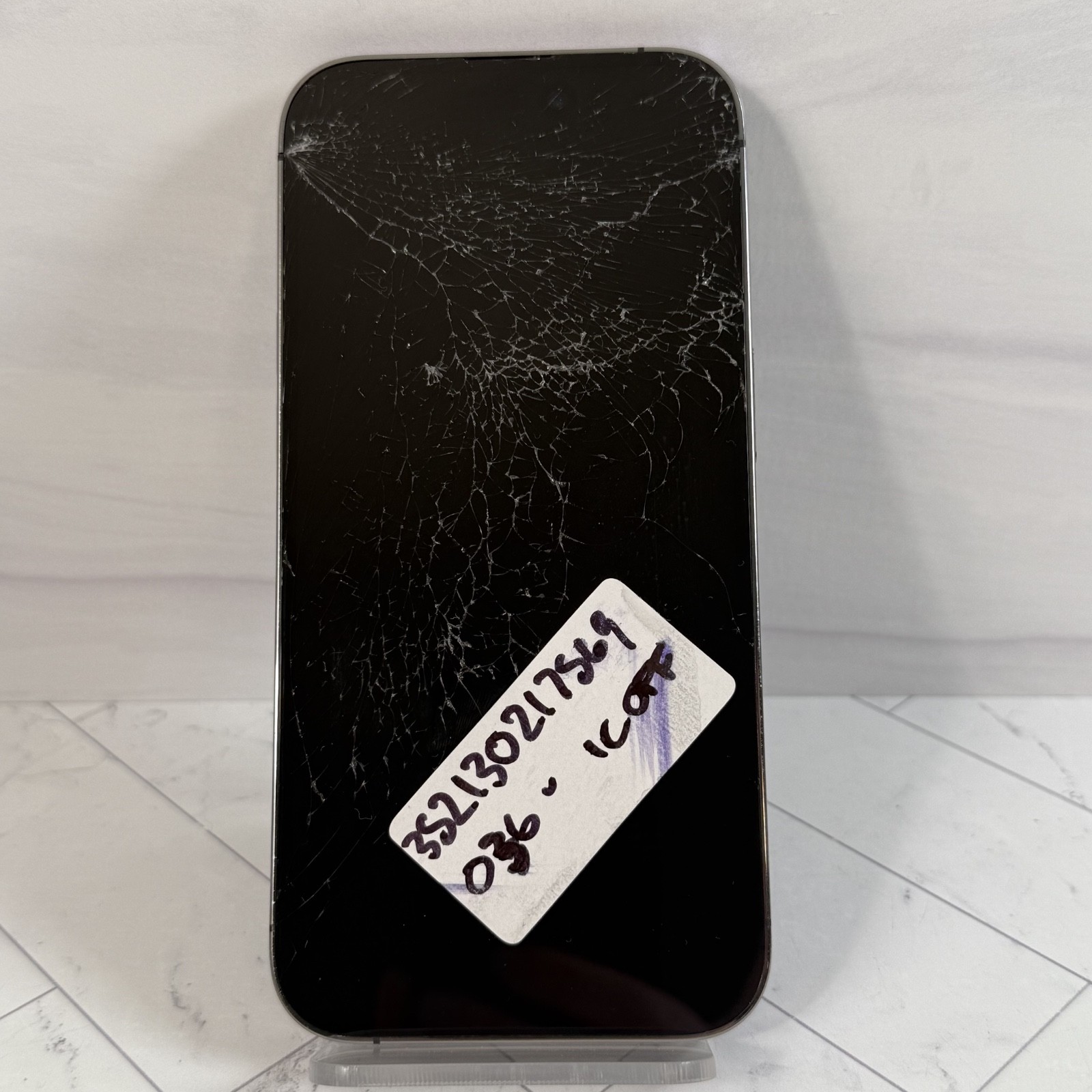 Apple iPhone 14 Pro 128GB Unlocked Cracked Screen + Back NO POWER BROKEN #H232