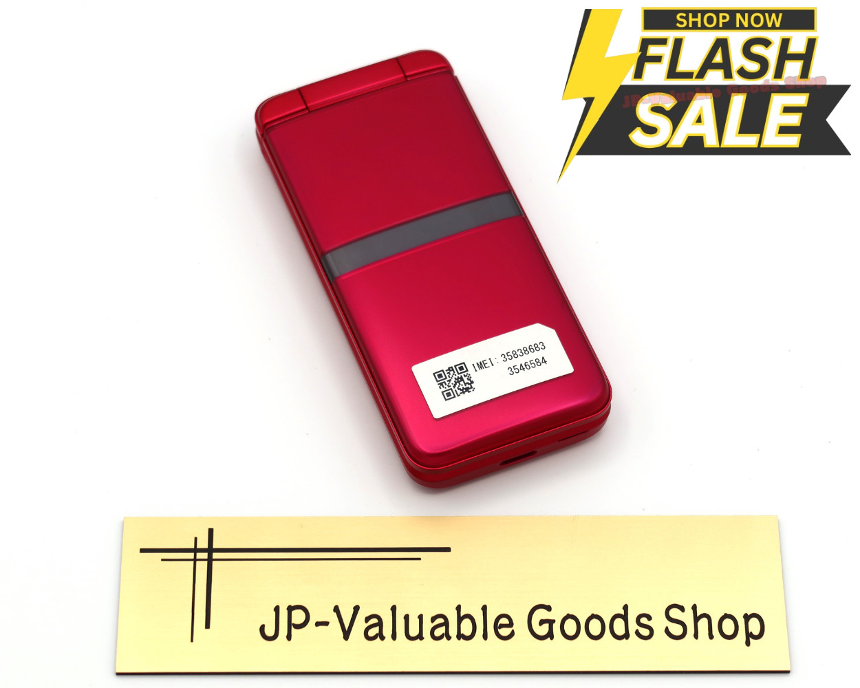[NEW] KYOCERA KY-42C DIGNO KEITAI Red ANDROID FLIP Phone UNLOCKED SIM Free Japan