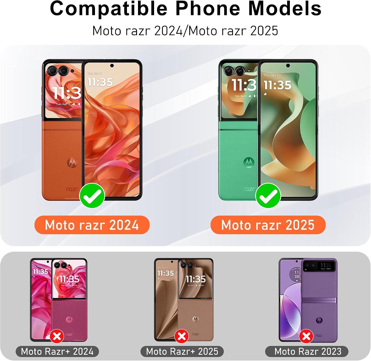 Heavy Duty Shockproof Case for Motorola Razr 2024/Razr 2025 with Kickstand, Rose