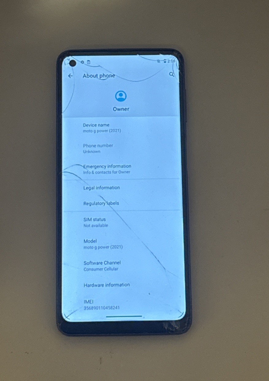 Motorola Moto G Power 2021 – For Parts Only