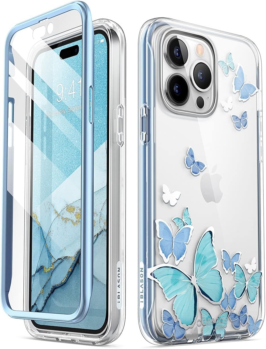 Case & Screen Protector for iPhone 14 Pro Max 6.7 Inch Slim Full-Body Stylish