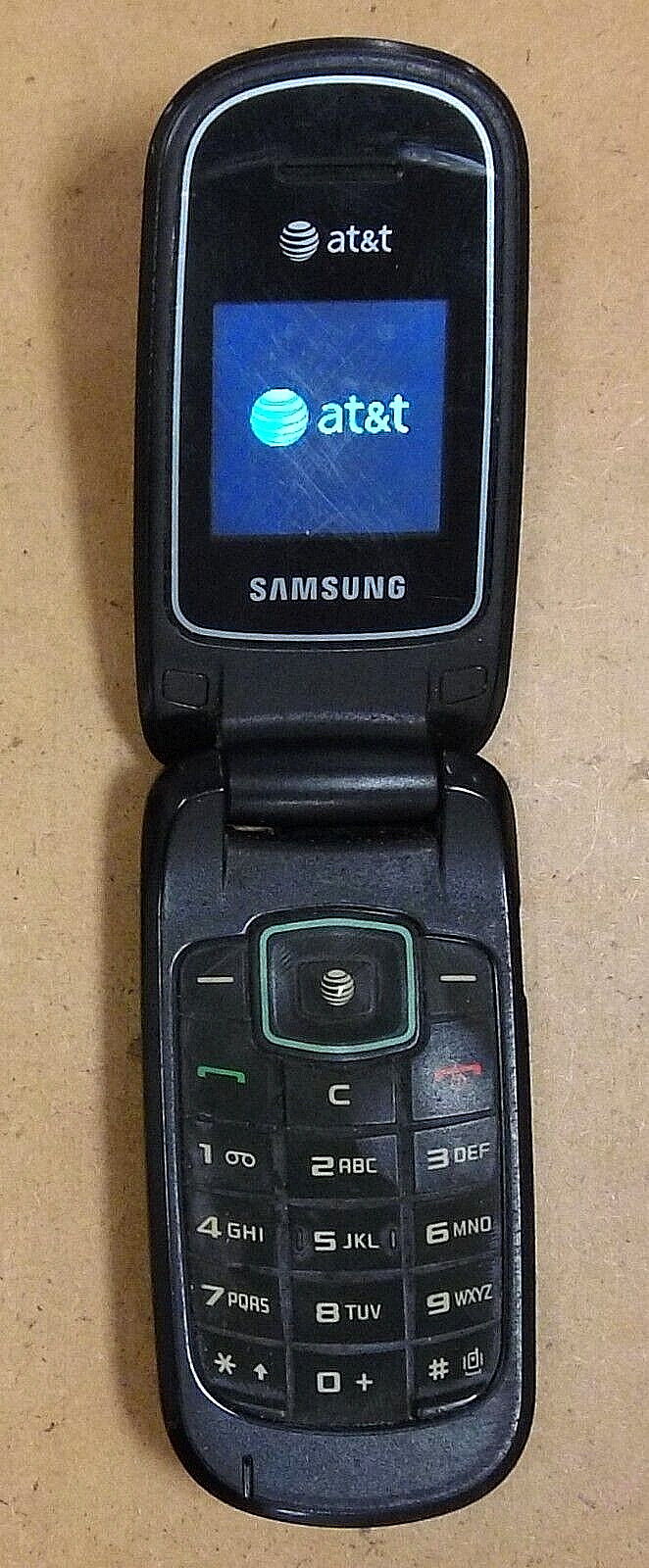 Samsung SGH-A107 – Silver and Black ( AT&T ) Cellular Flip Phone