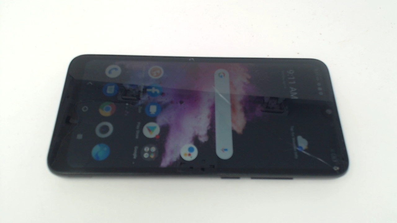 TCL 30 Z T602DL Cellphone (Black 32GB) Tracfone CRACKED GLAS