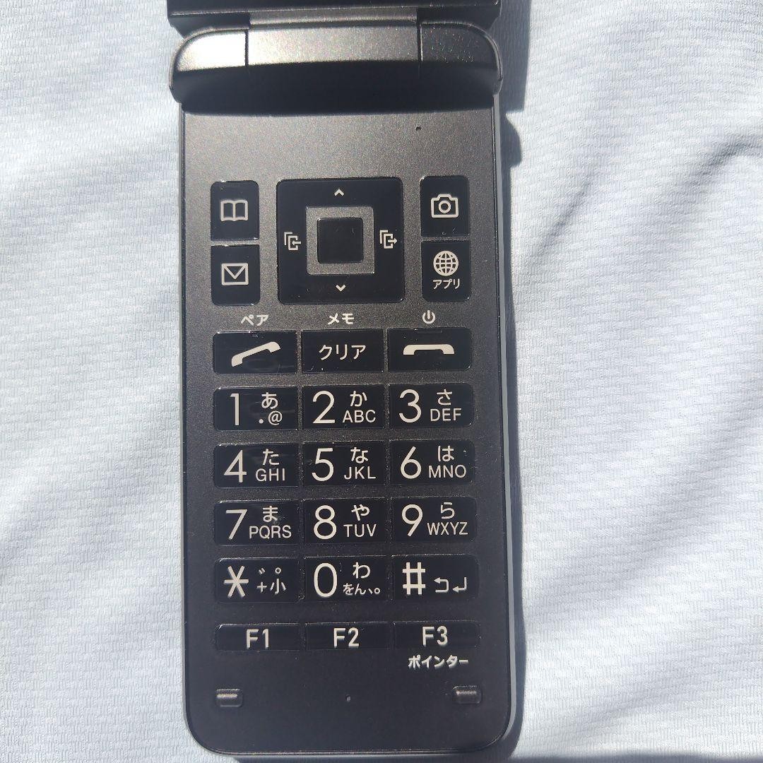 Kyocera au Kyf42 Black Mobile phone Japanese Flip phone Garakei Keitai