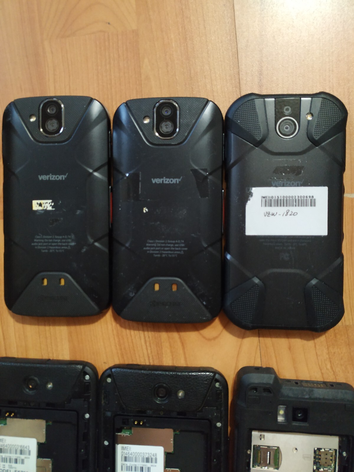 Lot of 6 Kyocera Duraforce Pro E6790/E6810/E6910/ Sonim XP8800 32or64GB For part