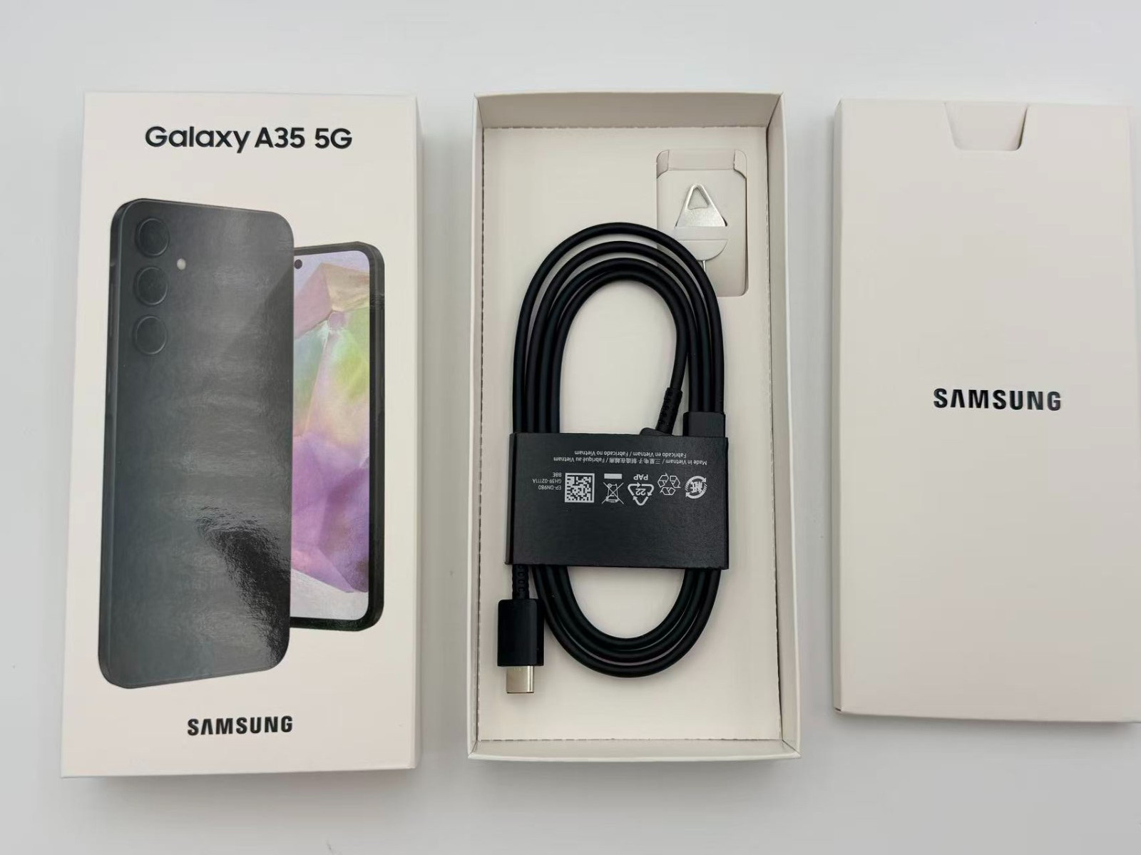 Fully Unlocked ✨Samsung Galaxy A35 128GB Navy A356U – Excellent with Box & Acc.