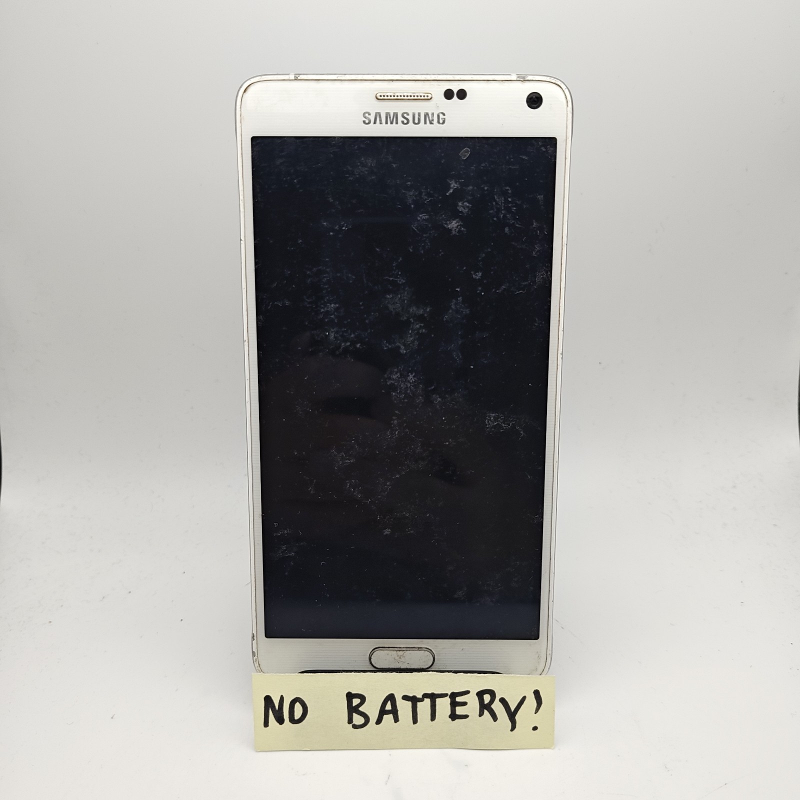 Samsung Galaxy Note 4 N910T Smartphone (T-Mobile) – 32GB White – FOR PARTS #3832