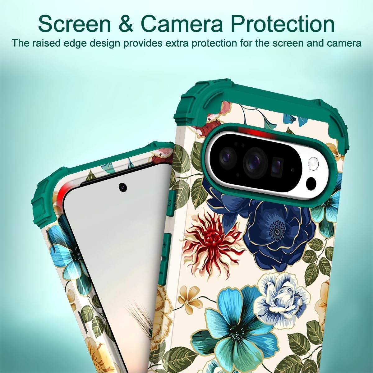 for Google Pixel 10 Case, Shockproof Heavy Duty Protection Hard Plastic+Silicone