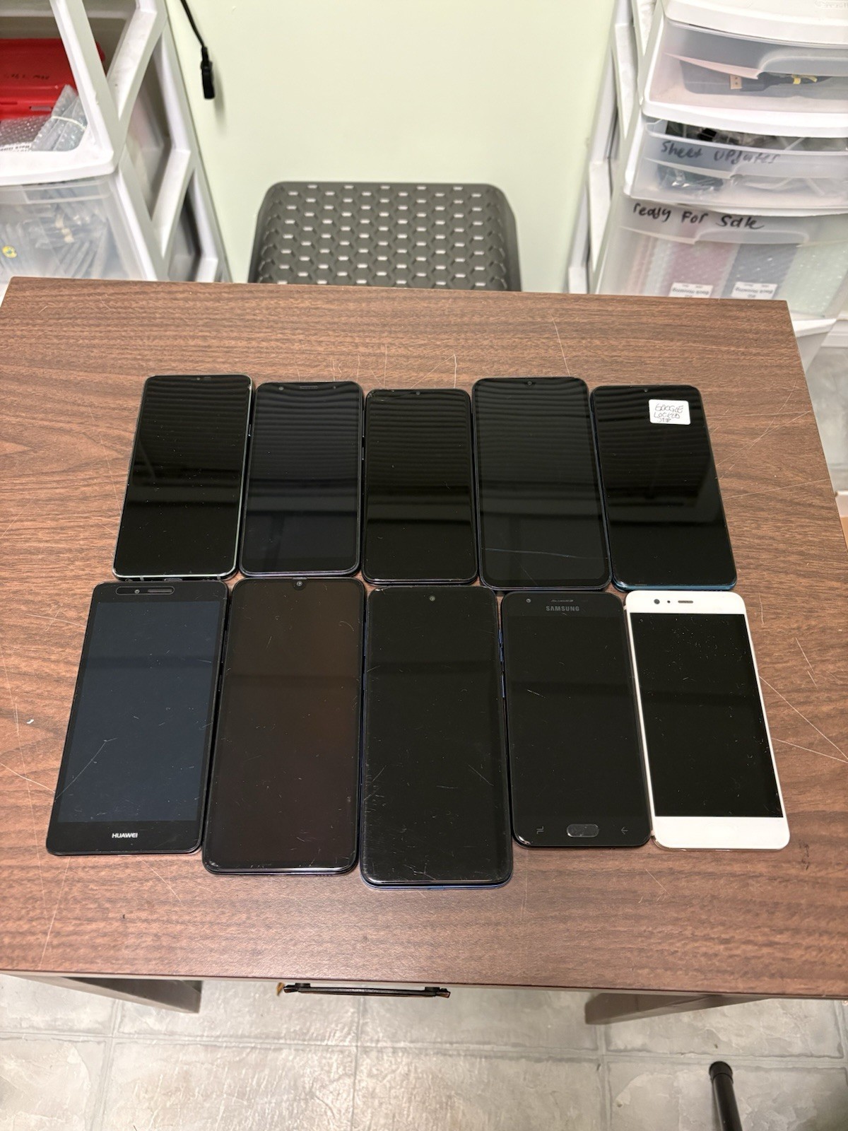 Lot Of 10 Untested Android Phones For Parts Or Repair
