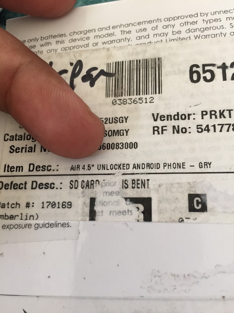 Unnecto Air 4.5 – Unlocked Gray (FOR PARTS AS-IS ONLY)