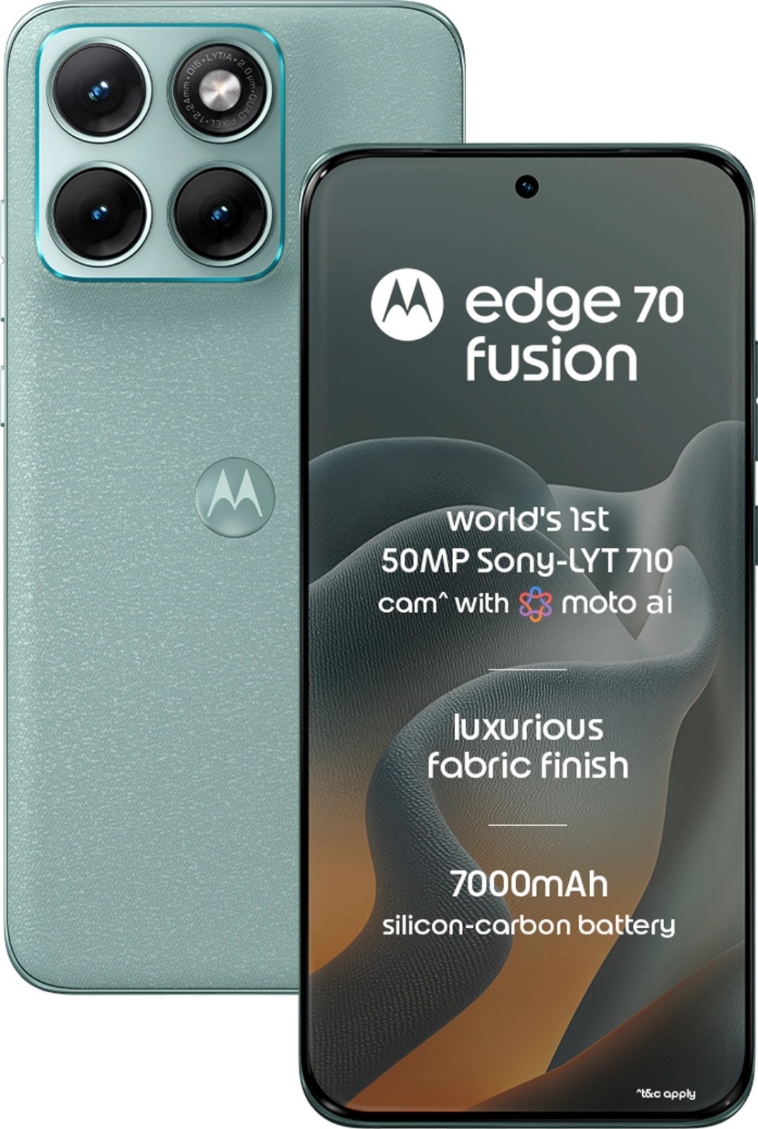 MOTOROLA Edge 70 Fusion (BLUE SURF, 8+128GB) Snapdragon® 7s Gen 4 SmartPhone.
