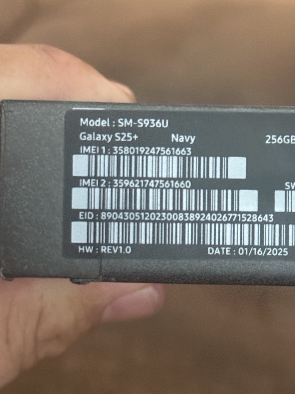 Samsung Galaxy S25 SM-S931U – 256GB – Navy (T-Mobile) – FOR PARTS