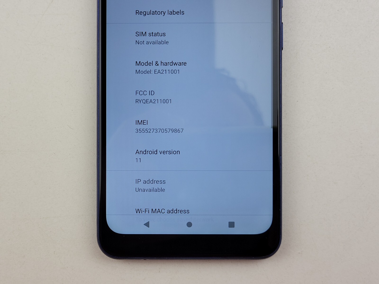 AT&T Radiant Max 5G (EA211001) 64GB (AT&T) – SMALL ISSUE – Clean IMEI – J2317