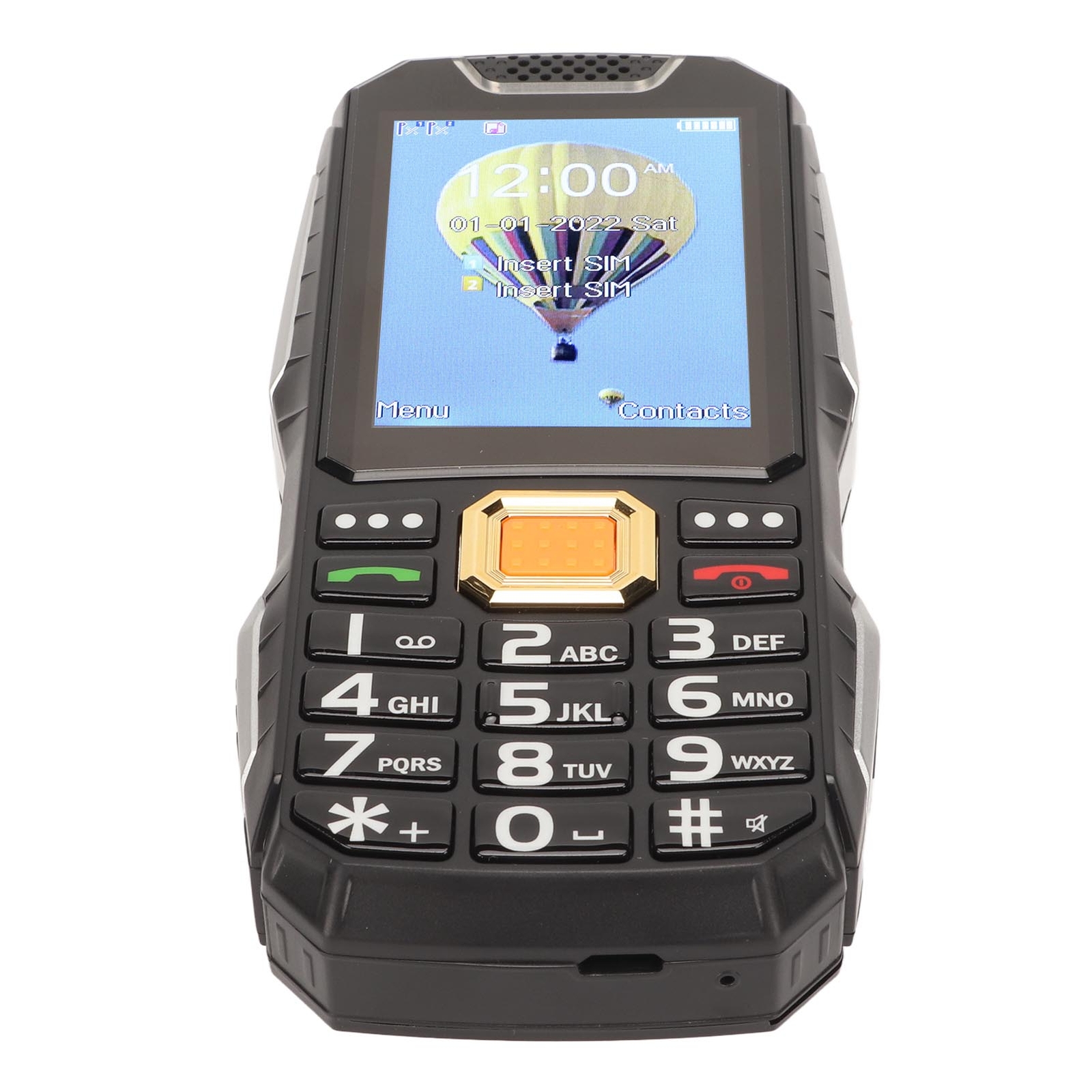 2G Senior Cellphone 2.8in HD Screen 3D Big Button Dual Card Senior Cellphone