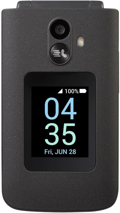Tracfone, TCL FLIP 3, 16GB, Flip Phone, Stone Gray, 5MP Video Capable Camera, Lo