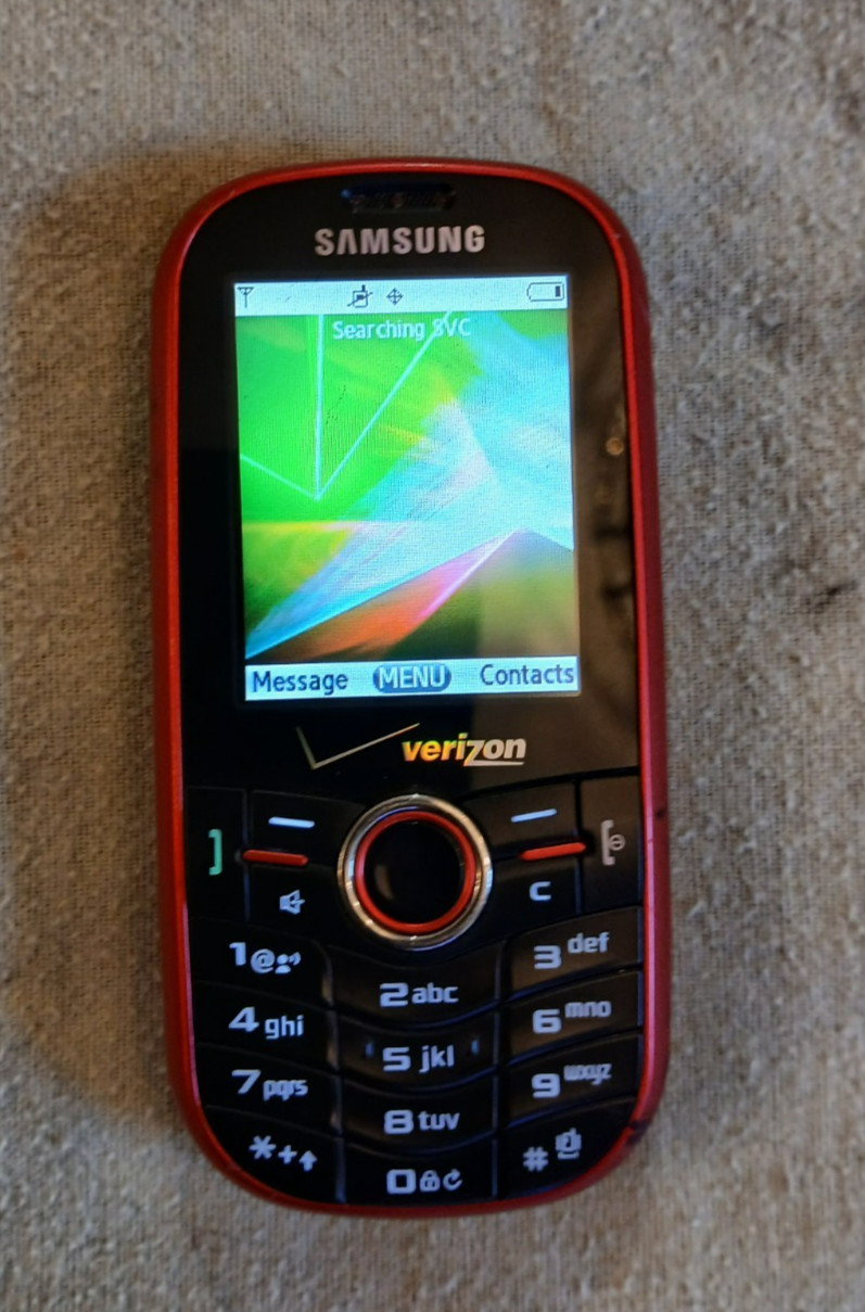 Samsung, Intensity II (SCH-U460), 3G Phone, Red, Qwerty Slider Keyboard, VG Cond
