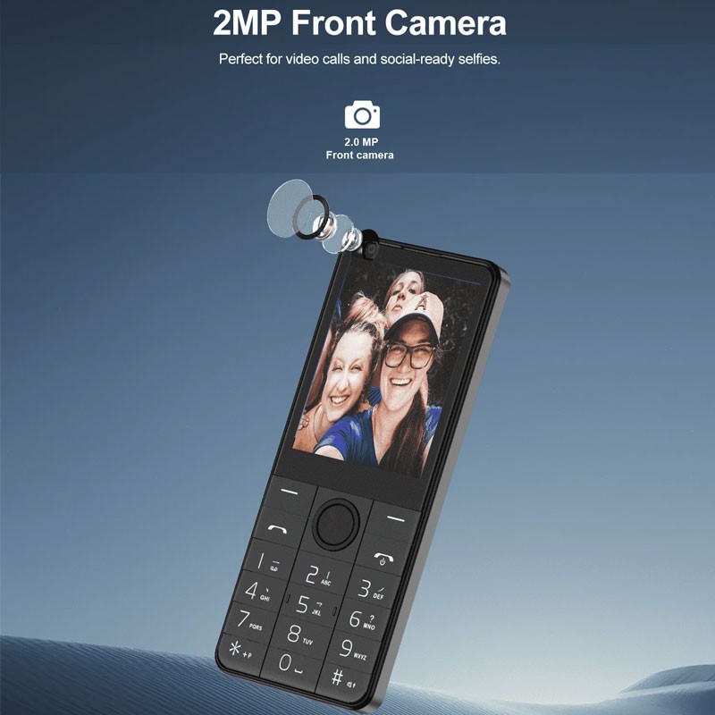 DOOV R77 PRO Ultra Slim Android 14 Smartphone Cell Phone Keyboard Student Mobile