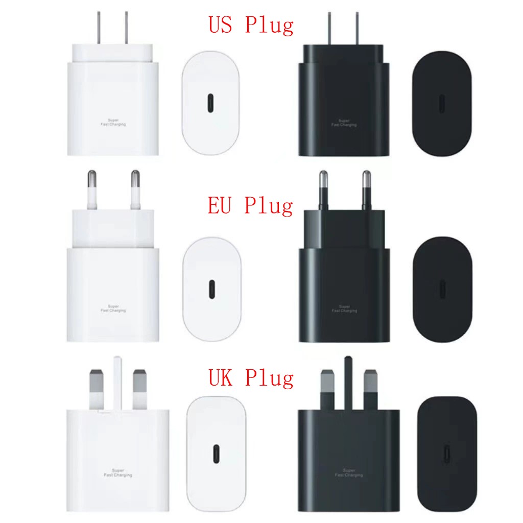 45W Type C USB-C Super Fast Wall PD Charger Cable For Samsung Galaxy S24 S21 S23
