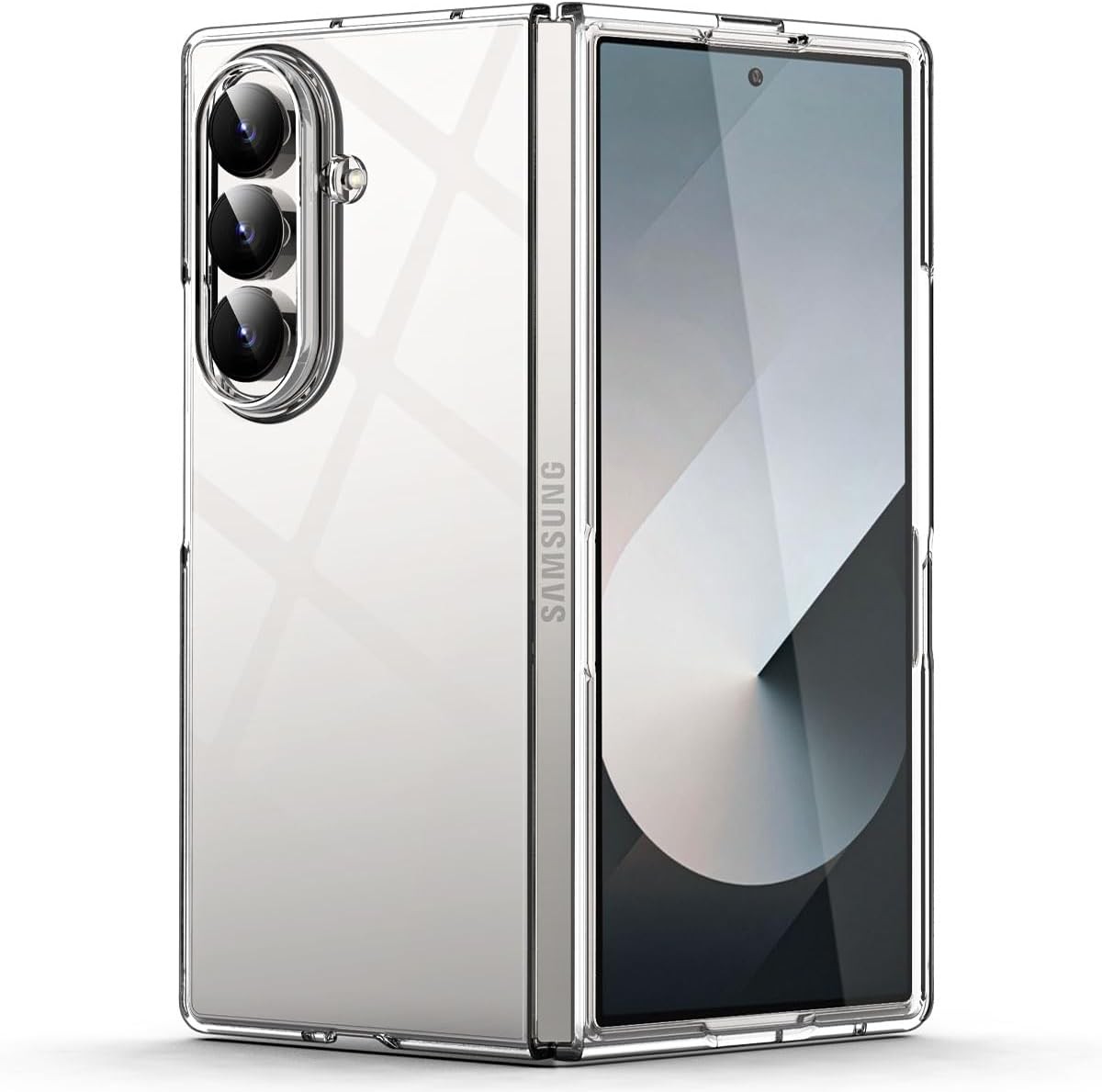 Ultra-Thin Transparent Hard PC Case for Samsung Galaxy Z Fold 7, Clear Slim Fit