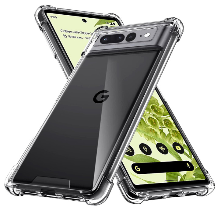 For Google Pixel 7 Pro Clear Case Premium Quality Transparent TPU Bumper Crystal