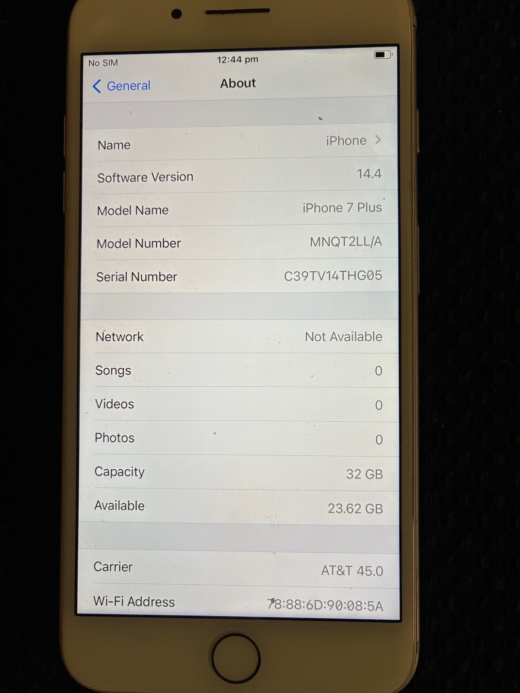 Apple iPhone 7 Plus – 32 GB – Silver (Unlocked)