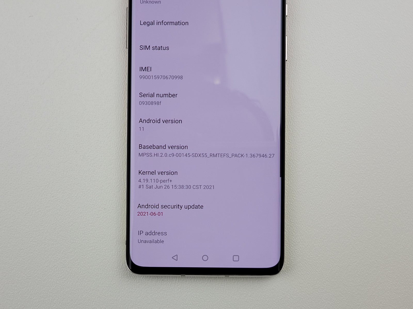 OnePlus 8 5G (IN2017) 128GB – Silver (T-Mobile) Smartphone – Clean IMEI – H7181