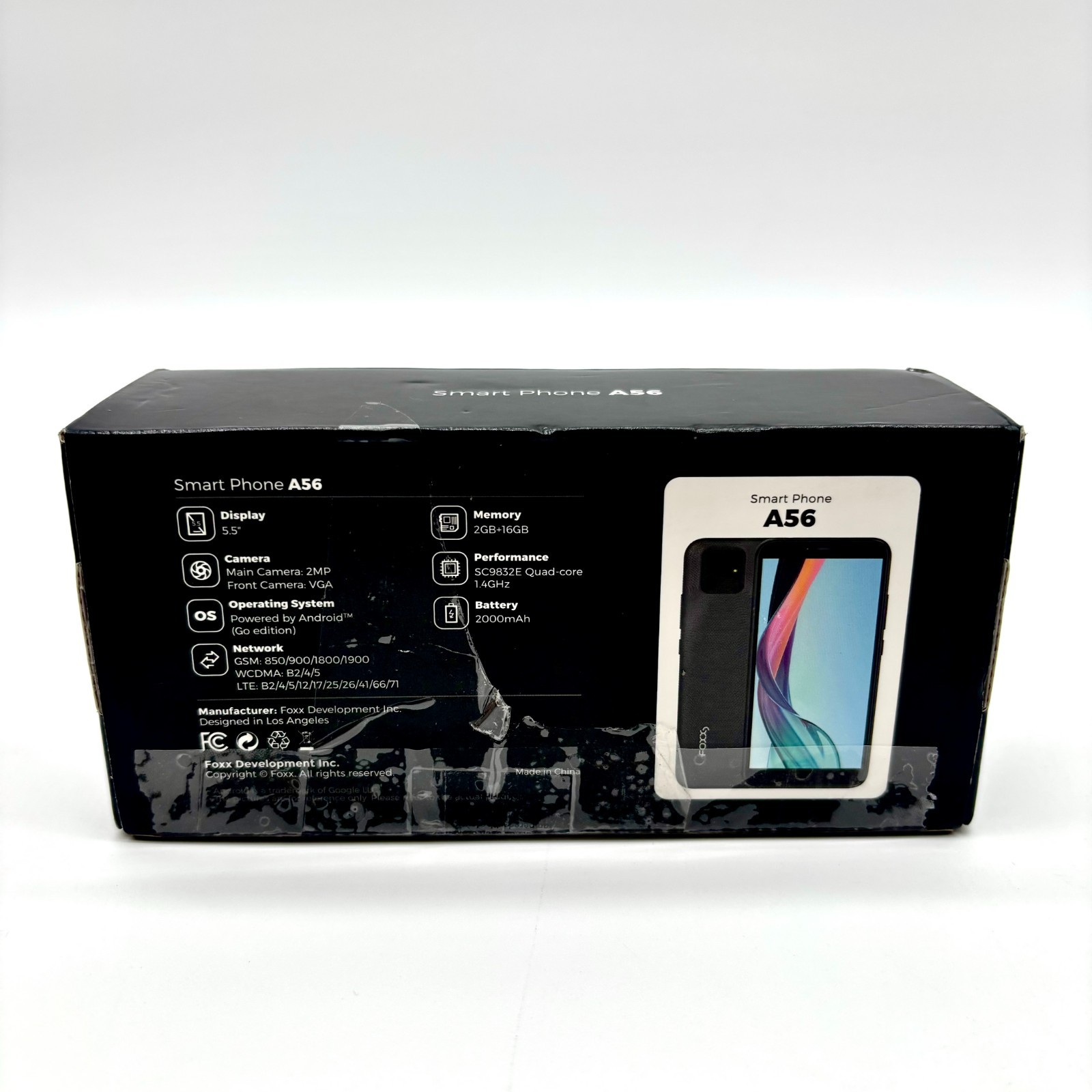 Foxx A56 5.5 Inch Display 16GB Storage Android Smartphone (Unlocked Prepaid)