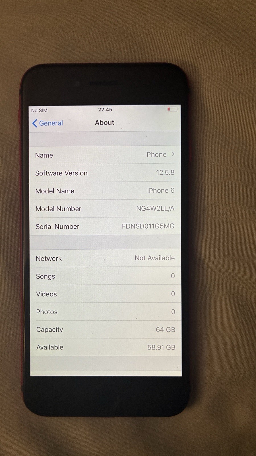 RARE custom red iphone 6