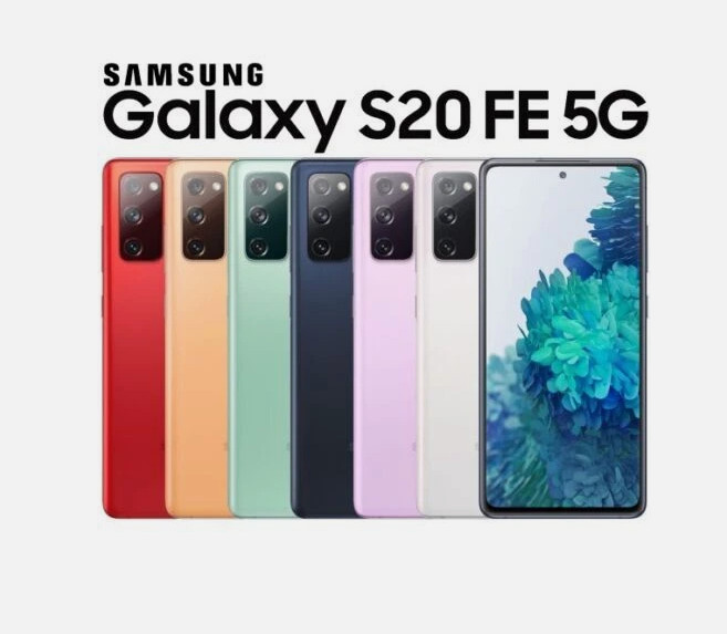 Samsung Galaxy S20 FE 5G 6.5″ 32MP 6GB+128GB GSM Fully Unlocked (SM-G781U1)