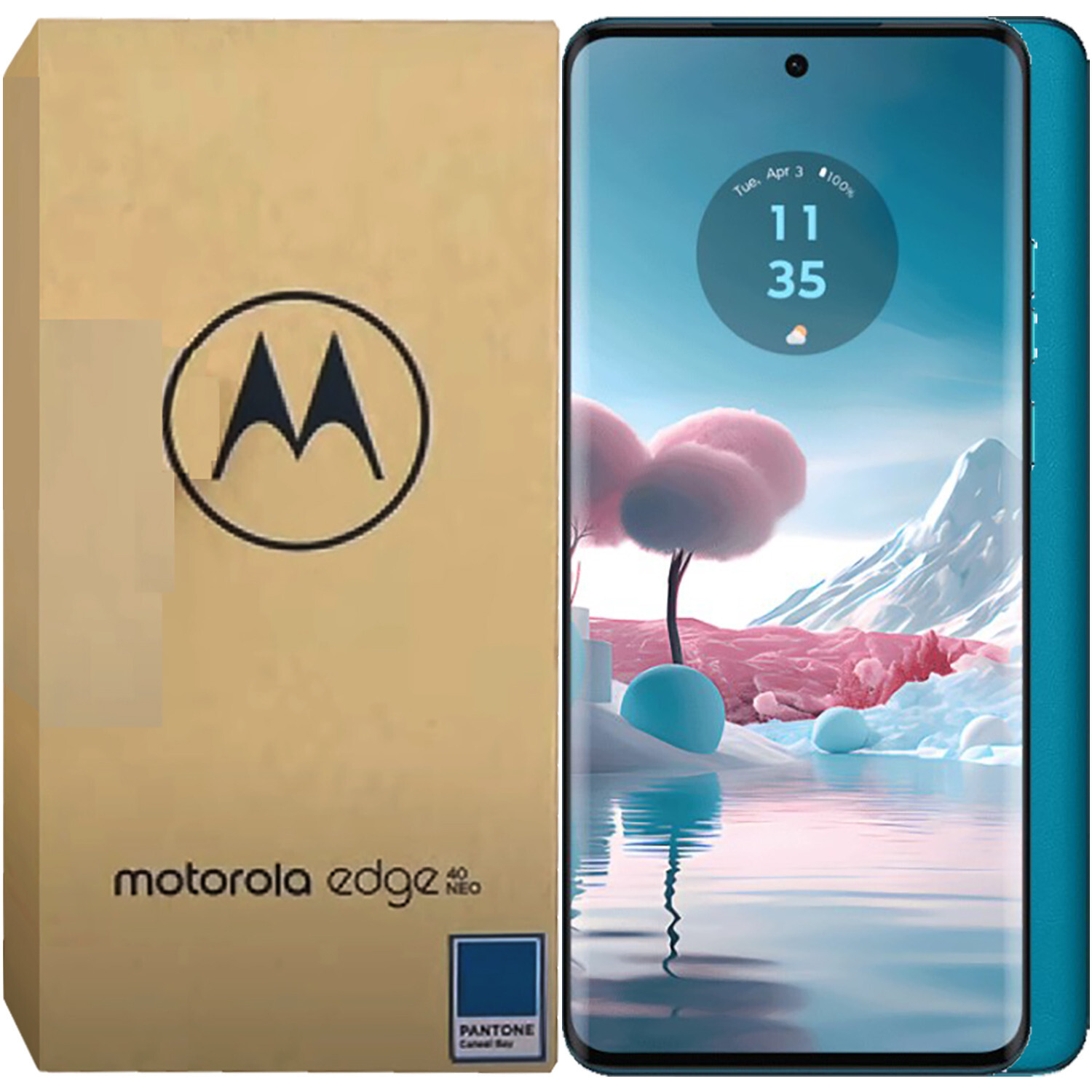 Motorola Edge 40 Neo 5G Caneel Bay 256GB + 12GB Dual-Sim Unlocked GSM NEW
