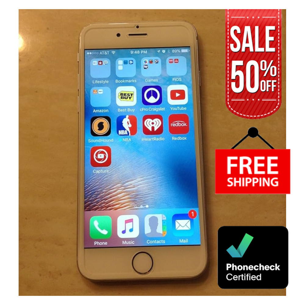 Apple iPhone 6 Unlocked 16/64/128GB – Mint Condition – Verizon, Silver/Gold/Gra