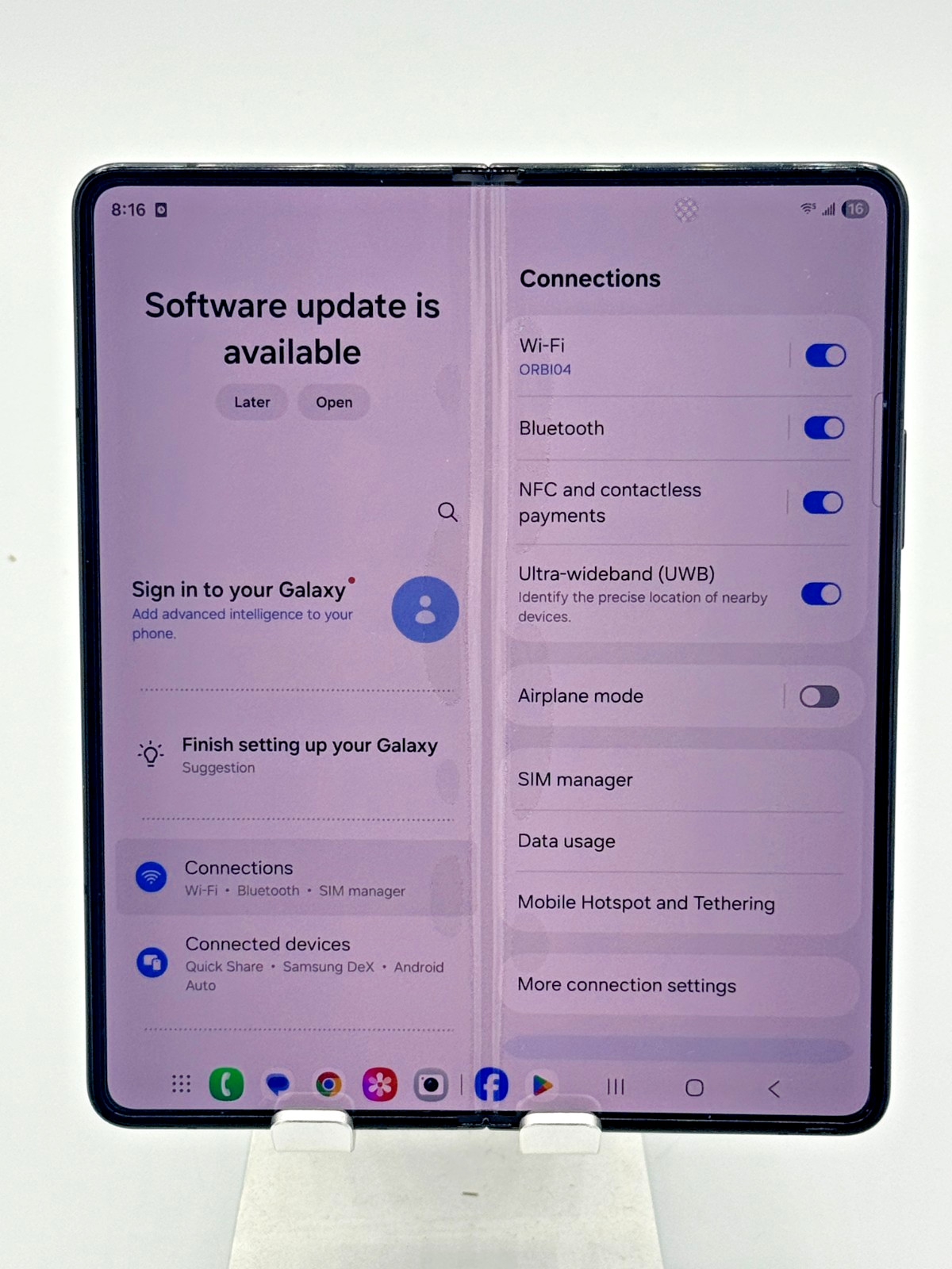 Samsung Galaxy Z Fold5 – 256 GB – Phantom Black (Unlocked)- Screen Issues