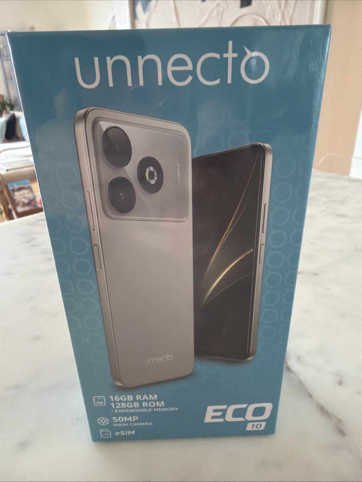 Unnecto Eco 10 | Dual SIM Unlocked Smartphone | Android 16 | Silver