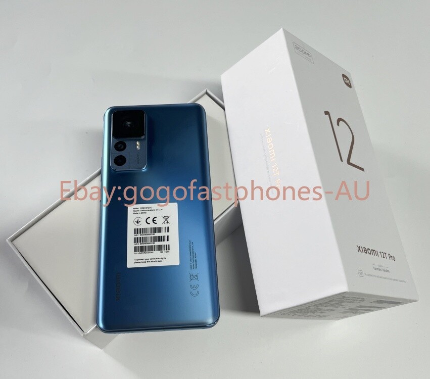Original Xiaomi 12T Pro 5G 256/512GB 8GB/12GB RAM Dual SIM 200MP 6.67″New Sealed