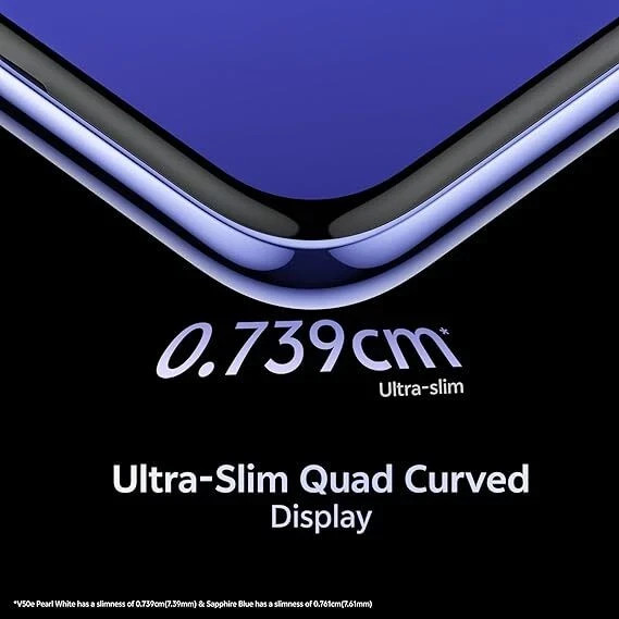 New vivo V50e 5G Factory Unlocked Dual SIM-8GB RAM 256GB ROM 6.77″ Display-WHITE