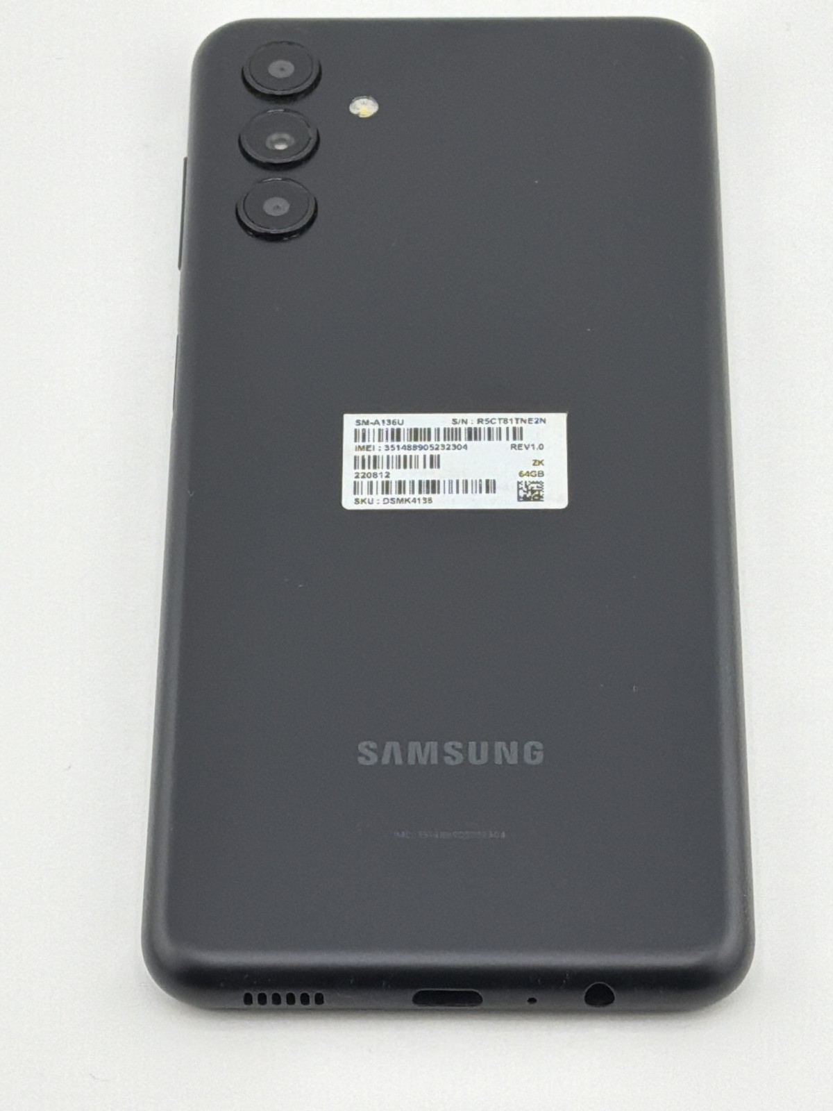 Samsung Galaxy A13 64GB Cricket Black SM-A136U Very Good