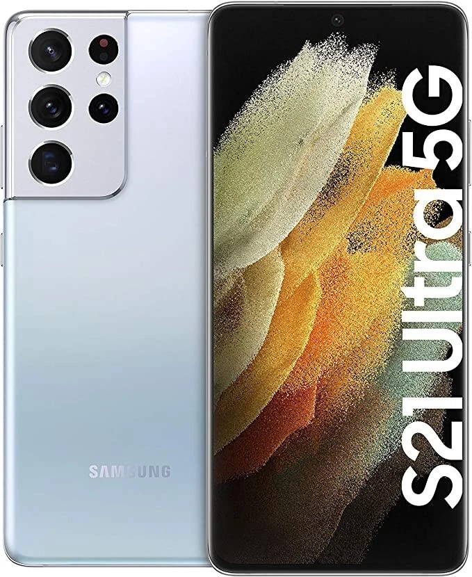 New Sealed Samsung S21 Ultra 5G SM-G998U1 GSM CDMA Factory Unlocked Silver