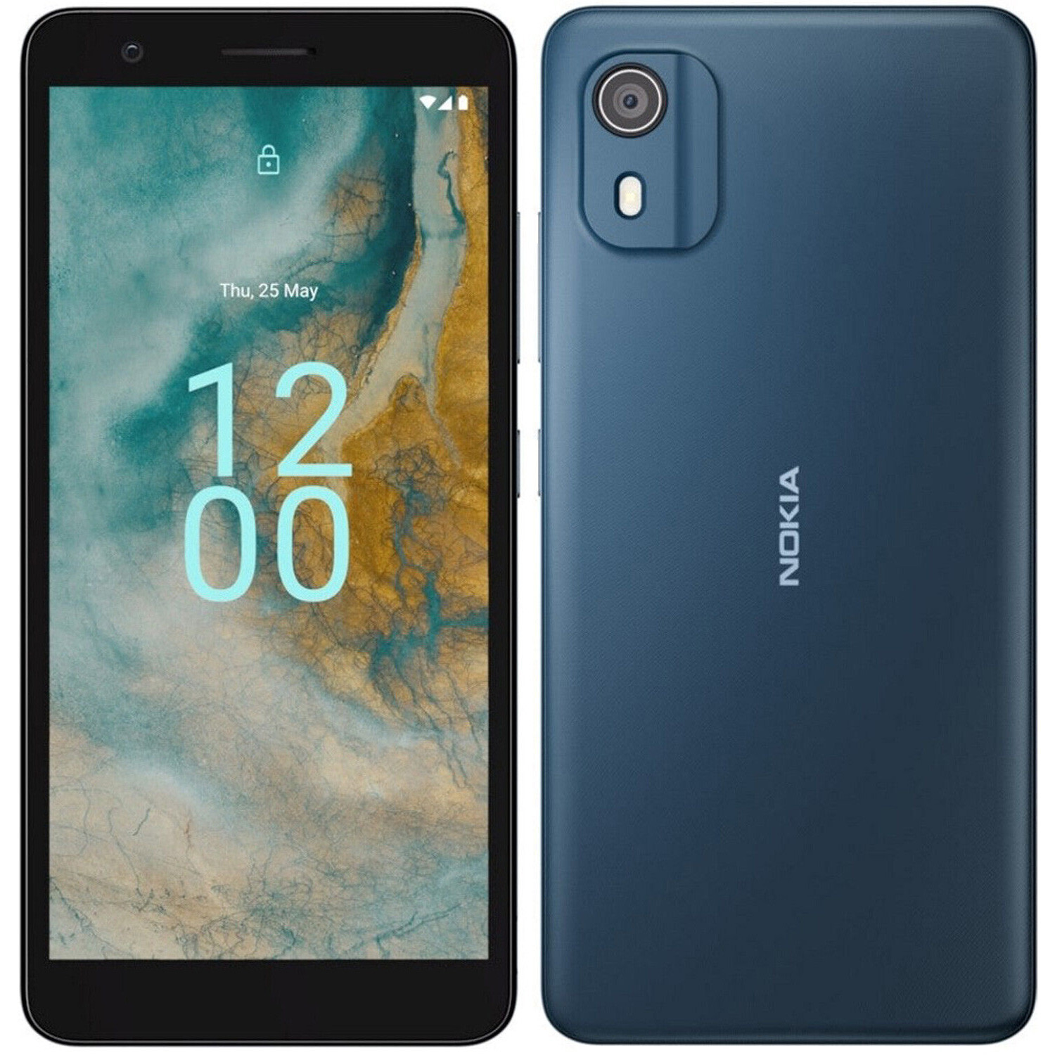 Nokia C02 4G Dark Cyan 32GB + 2GB Dual-SIM Factory Unlocked GSM NEW