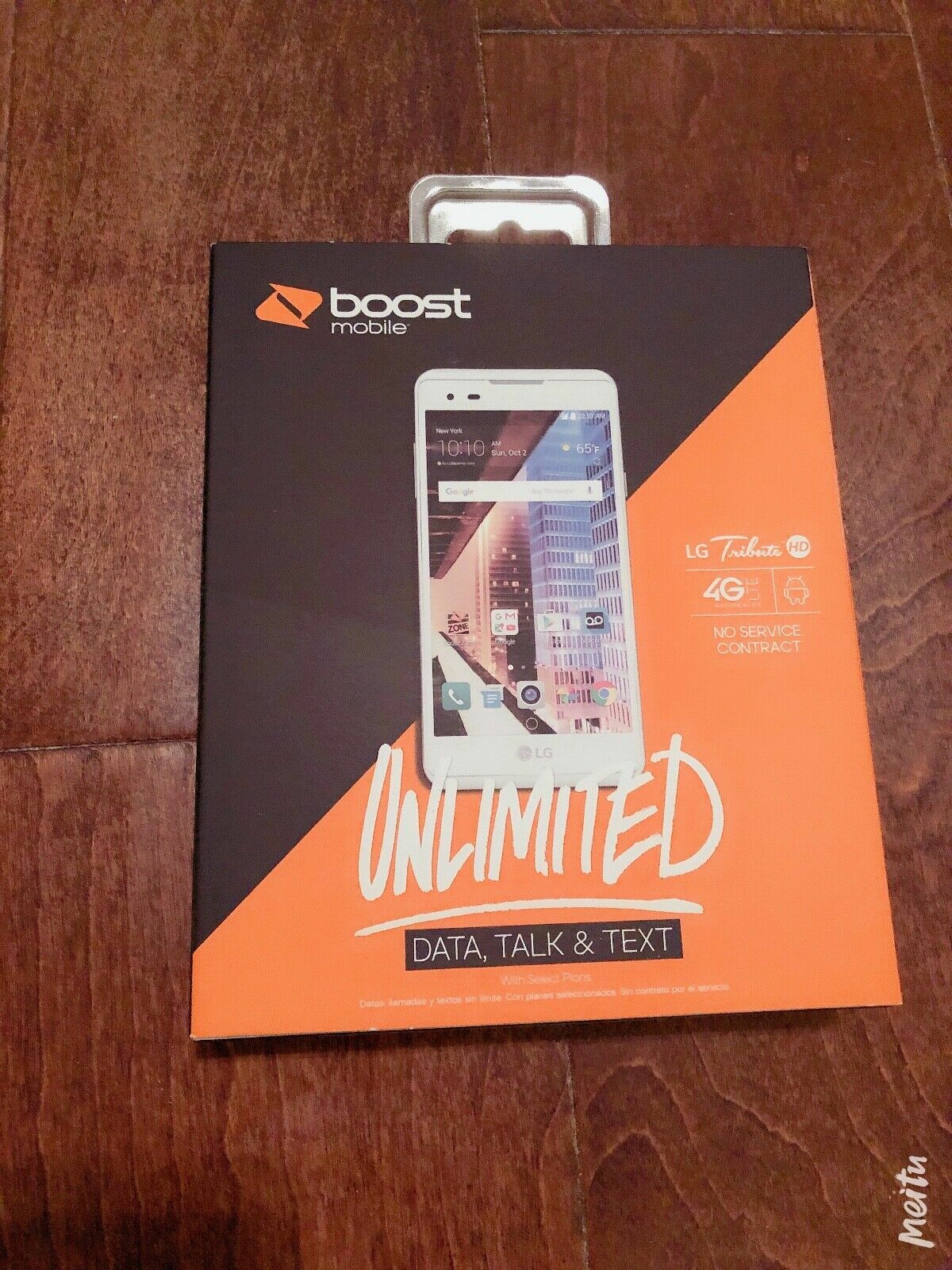 New LG Tribute HD White 16GB Boost Mobile 4G LTE Prepaid Expedited Ship