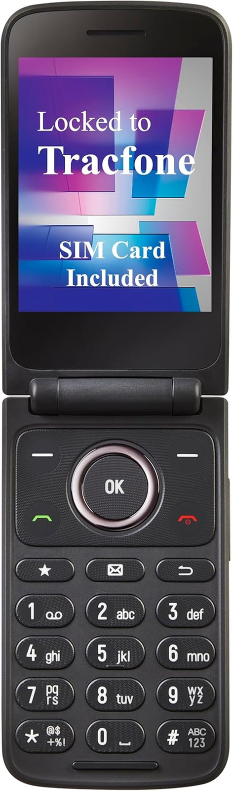 Tracfone, TCL FLIP 3, 16GB, Flip Phone, Stone Gray, 5MP Video Capable Camera, Lo