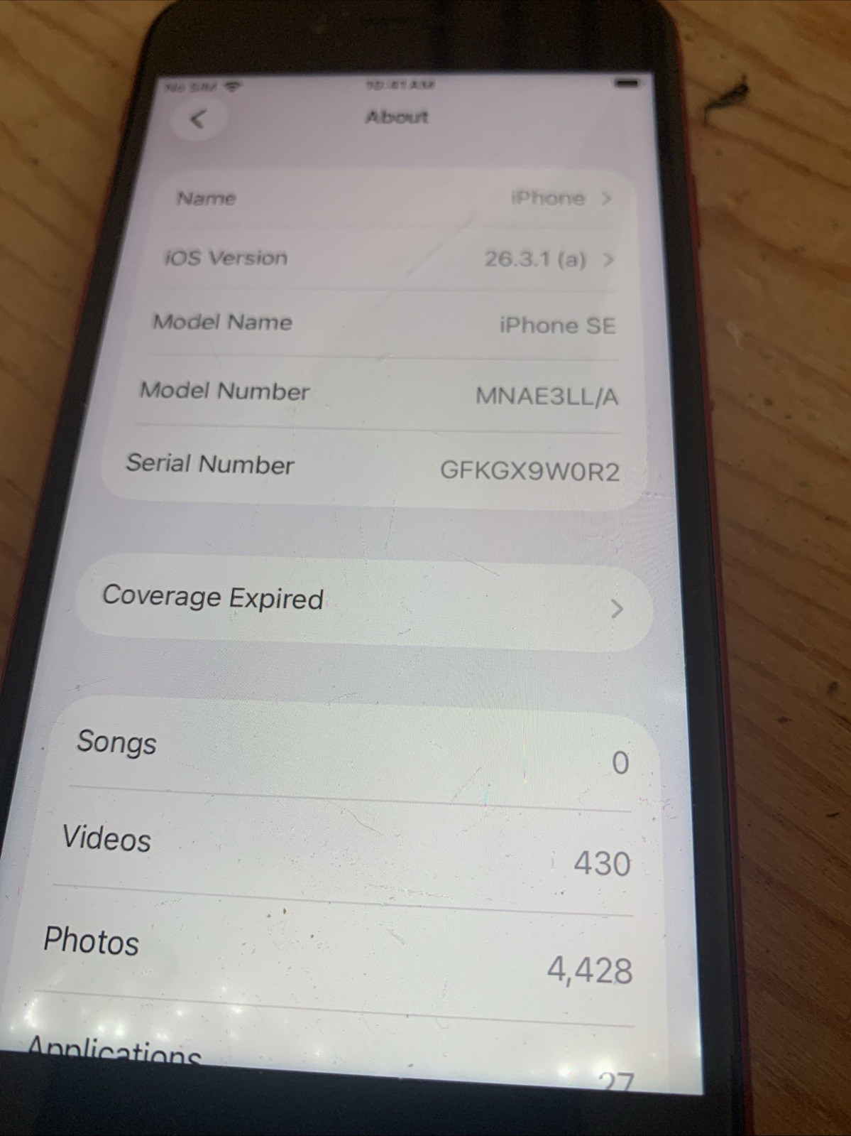 iPhone SE 2022 Product RED 3rd generation