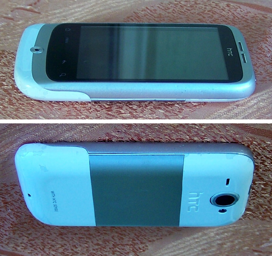 Original HTC Wildfire A3333 Smartphone Android 3G 5.0MP White-Silver Metallic