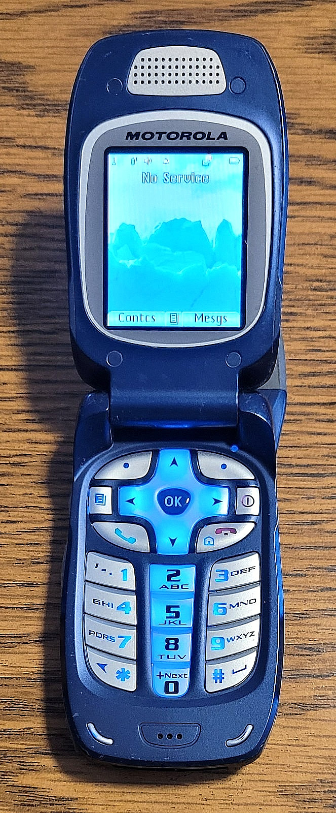 Motorola i760 – Blue and Silver ( Nextel ) Rare iDEN Flip Phone w/ 3 Games